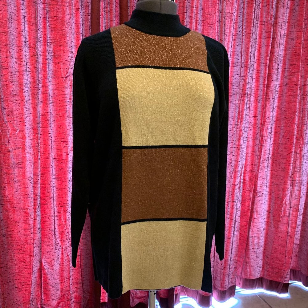 SJ Designs Sweater with Gold - Medium